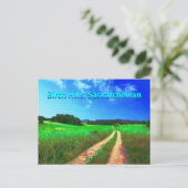 Birch Hills SK briefkaart - Landweg (Staand voorkant)