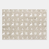 Birch Kraft Paper Moderne kerstboom & rendierpapie (Voorkant)