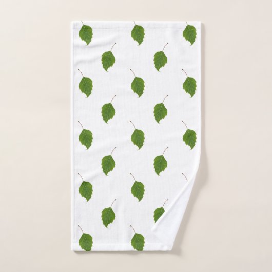 Birch Leaf Pattern Bad Handdoek (Handdoek)