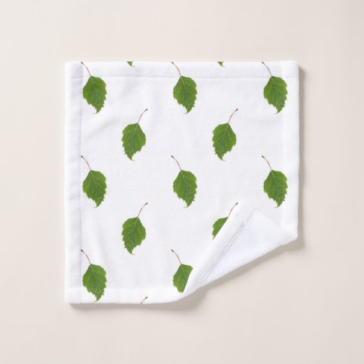 Birch Leaf Pattern Bad Handdoek (Wasdoekje)