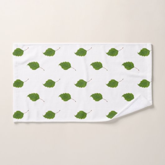 Birch Leaf Pattern Bad Handdoek (Handdoek)