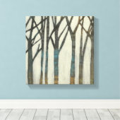 Birch Line I Canvas Afdruk (Insitu (Houten vloer))