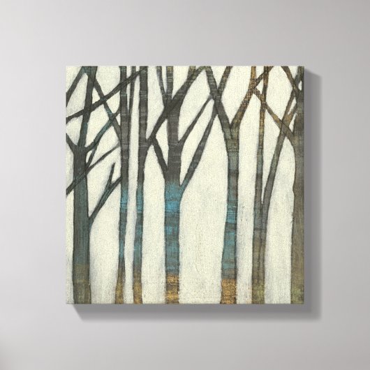 Birch Line I Canvas Afdruk (Voorkant)