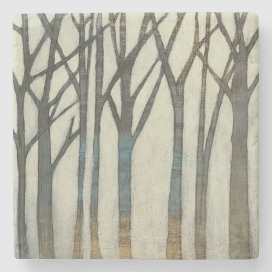 Birch Line I Stenen Onderzetter (Voorkant)