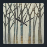 Birch Line I Vierkante Klok<br><div class="desc">Floral</div>