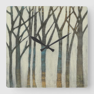 Birch Line I Vierkante Klok