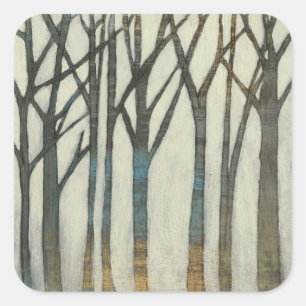 Birch Line I Vierkante Sticker