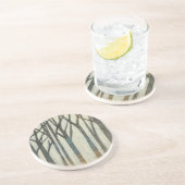 Birch Line I Zandsteen Onderzetter (Zijkant)