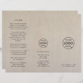 Birch Plywood | Logo Houtgraan — drievoudig brochu (Voorkant / Achterkant)