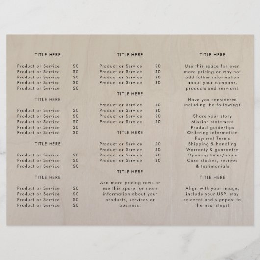 Birch Plywood | Logo Houtgraan — drievoudig brochu (Achterkant)