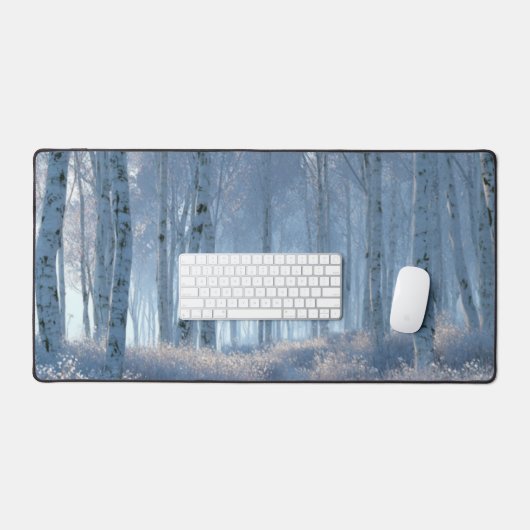 Birch Radiant Snow Forest Bureaumat (Keyboard & Muis)
