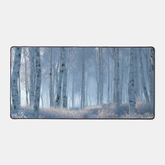 Birch Radiant Snow Forest  Bureaumat (Voorkant)