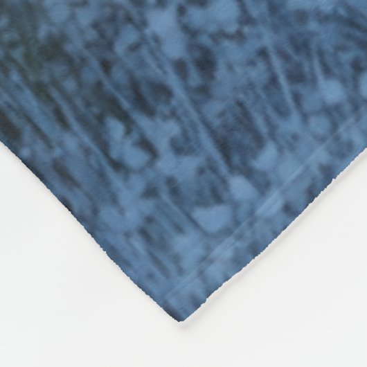 Birch Radiant Snow Forest  Fleece Deken (Hoek)