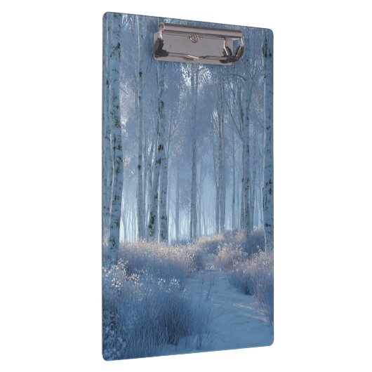 Birch Radiant Snow Forest Klembord (Rechts)