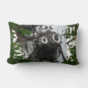 Birch Soul Tree Magic Face Photo Lumbar Pillow Kussen