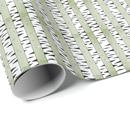 Birch Tree Art Pattern Cadeaupapier (Rol Hoek)