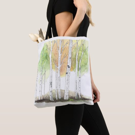 birch tree bag tote bag (Dichtbij)