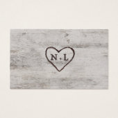 Birch Tree Bark Bruiloft Website RSVP Plaats Kaart (Achterkant)