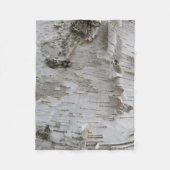 Birch Tree Bark Peeled Old Art Photo Fleece Deken (Voorkant)