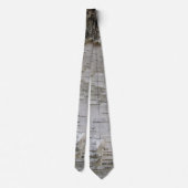 Birch Tree Bark Peeled Old Art Photo Stropdas (Achterkant)