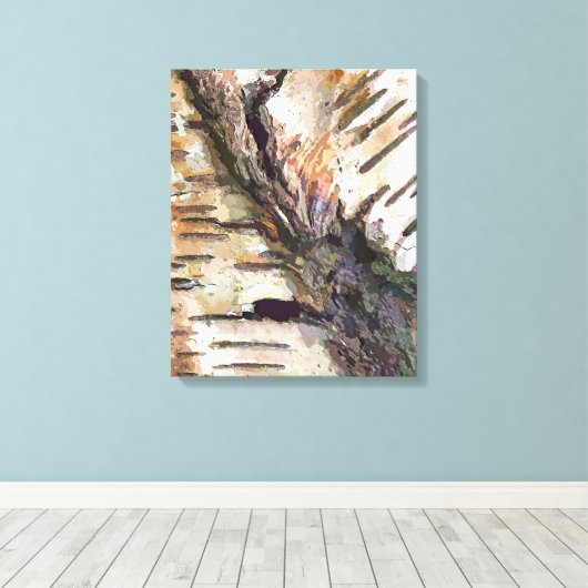 BIRCH TREE CANVAS AFDRUK (Insitu (Houten vloer))