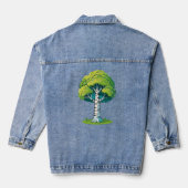Birch tree denim jacket (Achterkant)