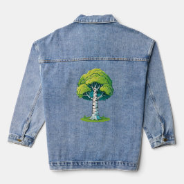 Birch tree denim jacket