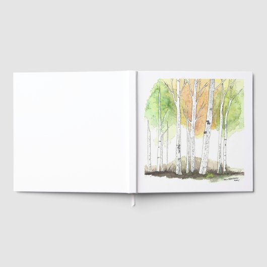 Birch Tree Guest Book Gastenboek (Volledig)