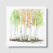 Birch Tree Guest Book Gastenboek (Voorkant)