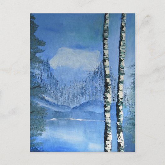 Birch Tree Postcard Briefkaart (Voorkant)