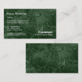 Birch Tree-structuur - Donkergroen Visitekaartje (Voorkant / Achterkant)