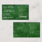 Birch Tree Texture - Donkergroen (006600) Visitekaartje (Voorkant / Achterkant)