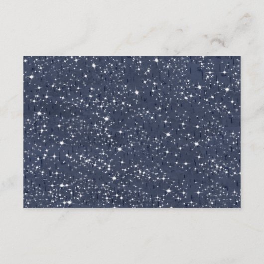 Birch Tree Twinkle Lights Wedding info kaarten (Achterkant)