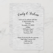Birch Tree Wedding Invitation Kaart (Voorkant / Achterkant)