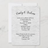 Birch Tree Wedding Invitation Kaart (Voorkant)