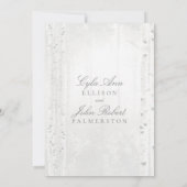 Birch Tree White Forest Wedding Kaart (Achterkant)
