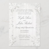 Birch Tree White Forest Wedding Kaart (Voorkant)