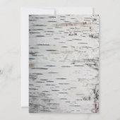 Birch Tree Woodland Bridal Shower Uitnodigingen (Achterkant)