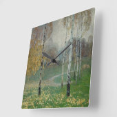 Birch Trees, 1904 (olie op doek) Vierkante Klok (Hoek)