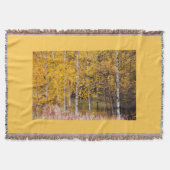 Birch Trees, bedrukt op gooi Deken (Voorkant)