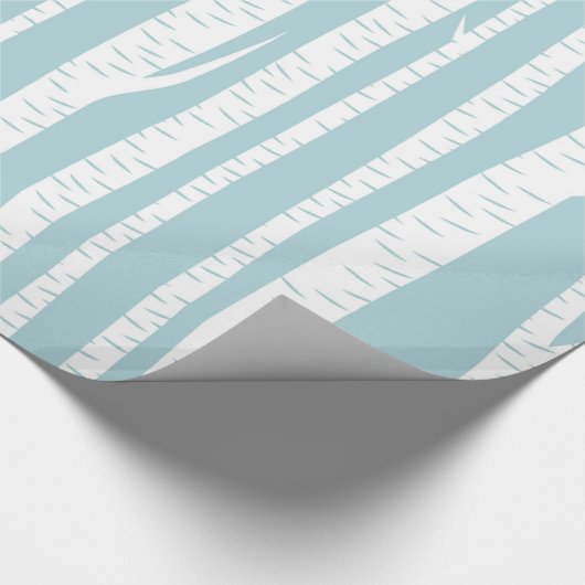 Birch Trees Blue Cadeaupapier (Hoek)