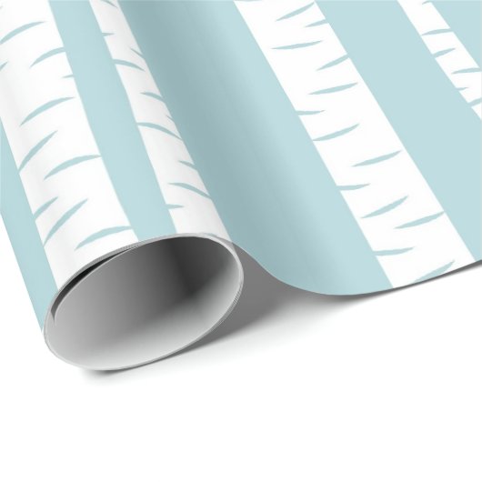 Birch Trees Blue Cadeaupapier (Rol Hoek)