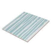 Birch Trees Blue Tegeltje (Zijkant)