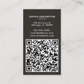 Birch Trees Custom QR Code Scannable Therapeut Visitekaartje (Achterkant)