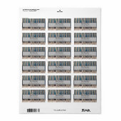Birch Trees Holiday Return Adres Label (Full Sheet)