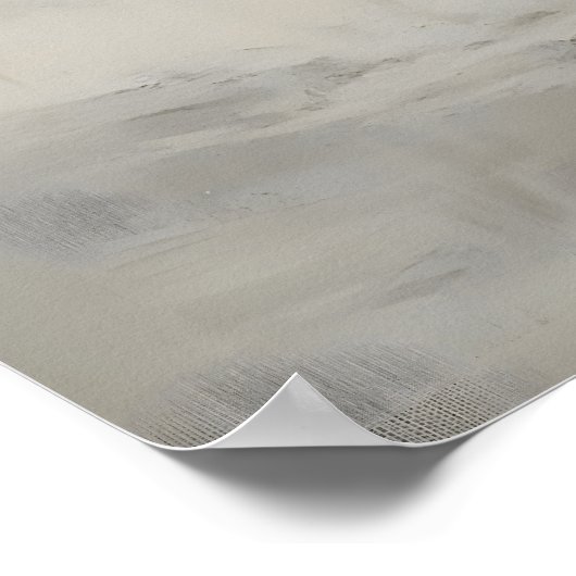 Birch Trees In Snow, Gothic Forest Landscape Wall  Poster (Hoek)