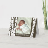 Birch Trees Kerstgroet Feestdagen Kaart (Voorkant)