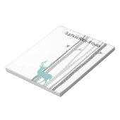 Birch Trees met Deer Notitieblok (Linkerzijde)