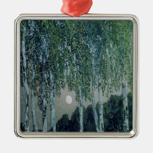 Birch Trees Metalen Ornament (Voorkant)