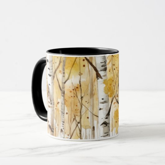 Birch Trees Mug Mok (Voorkant links)